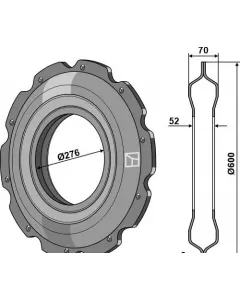 Compactor Wheel Tips