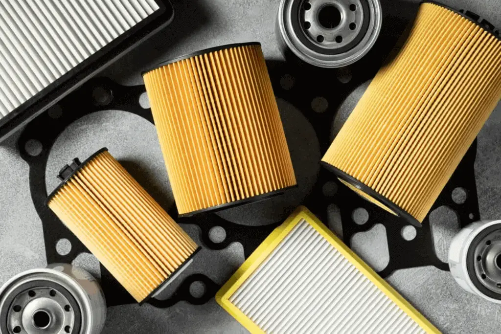 Oil and air filters for heavy equipment