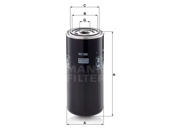 Oliefilter SpinOn WD 962