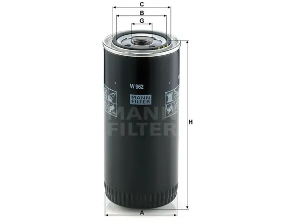 Oil filter SpinOn W 962