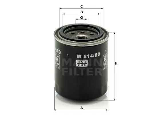 Wechselfilter SpinOn W 814/80