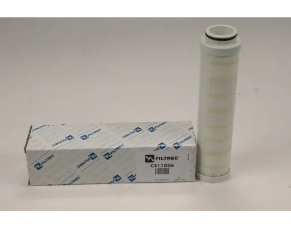 Hydraulic filter element coreless C611G06