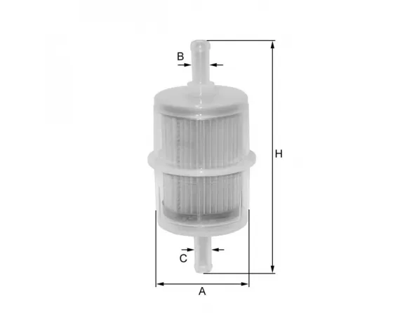 Inline fuel filter ZP8004FP