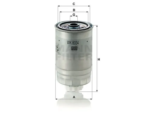 Filtro de combustible SpinOn WK 8034
