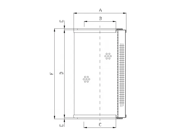 Filter element for return filter R320GW06P