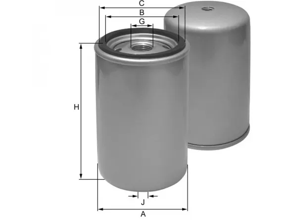 Replaceable filter SpinOn ZP3040F
