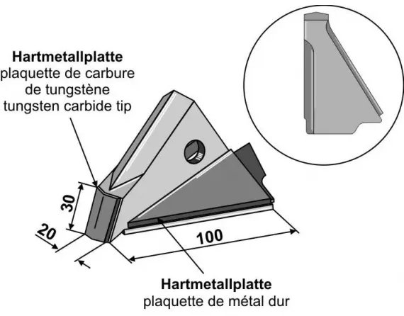 Interchangeable tip - left