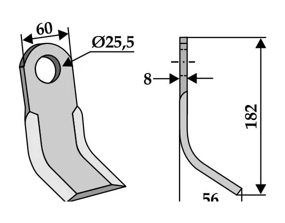 Coltelli a flagelli Y