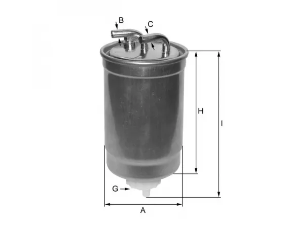 In-Line Fuel Filter (Inline) ZP8033FM