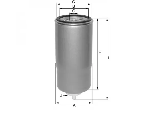 Spin-on fuel filter ZP3037F