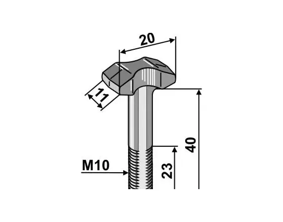 Scratcher floor screw