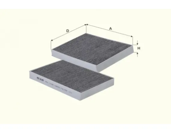 Cabin filter element (activated carbon) HCK7184