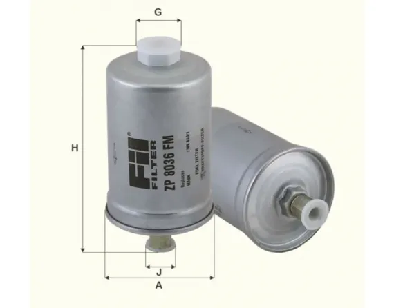 Inline fuel filter ZP8036FM