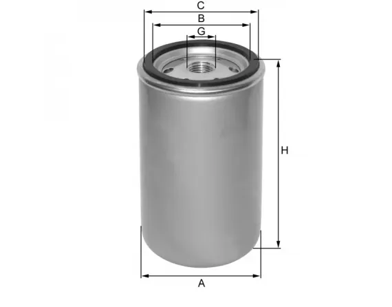 ZP3367F fuel filter spinon