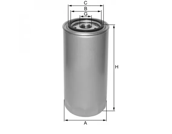 ZP52F fuel filter spinon