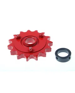 Chain tensioning wheel