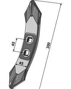 Heavy cultivator share