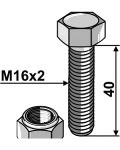 Screw M16 x 40