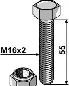 Screw M16 x 55