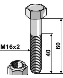 Screw M16 x 60