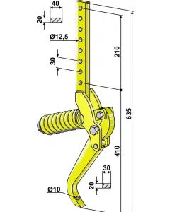Track eradicator tines