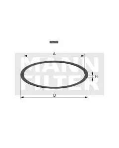 Gasket 107 x 120 x 1 mm Di 10-05