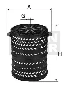 Liquid filter element H 34 2090 KIT