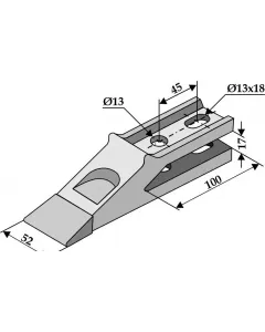 Standard tooth for Fr