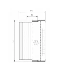Filter element for return filter XR160G10