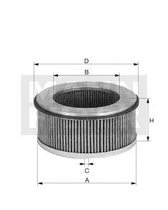 Cabin filter element CU 33 128