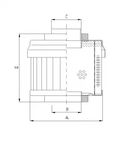 hydraulic filter element WT839