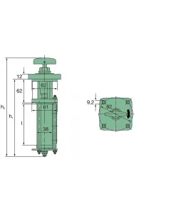 25.002,00018 wire gap filter insert, 0.05 mm