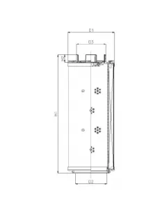 Hydraulic filter element (return filter) RHR1300G03B0/AB1