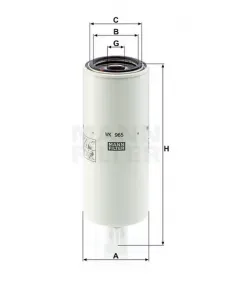Spin-on fuel filter WK 965 x