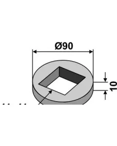 Bague à souder pour