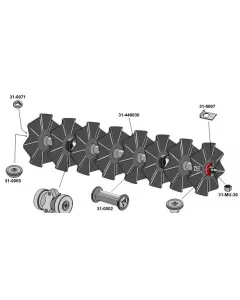 Disc harrow follower