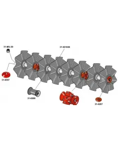 Disc harrow follower