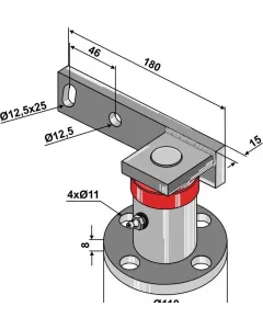 Disc hub with handle