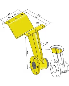 Disc holder reinforced