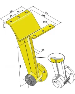 Disc holder reinforced