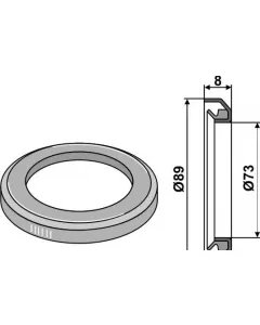 Anneau avant - Ø89xØ73x