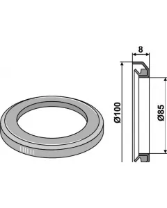 Front ring - Ø100xØ85