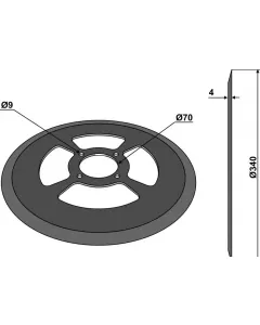 disco coltro Ø340x4