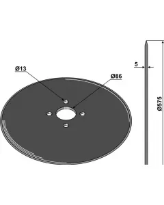 kouterschijf Ø575x5