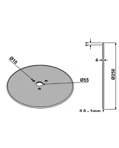 coulter disc Ø250x4