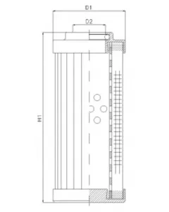 Filter element for pressure filter DVD2460F03B/1