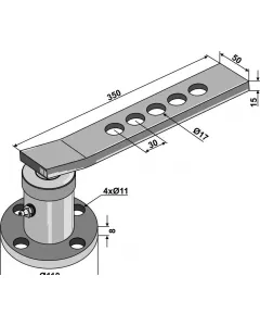 Disc hub with handle