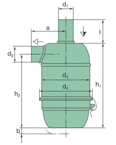 31 160 75 043 Air filter (EFT oil bath air filter)