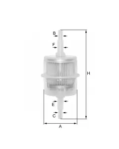 Filtro de combustible en línea (en línea) ZP8047FP