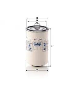 Spin-on fuel filter WK 723/6